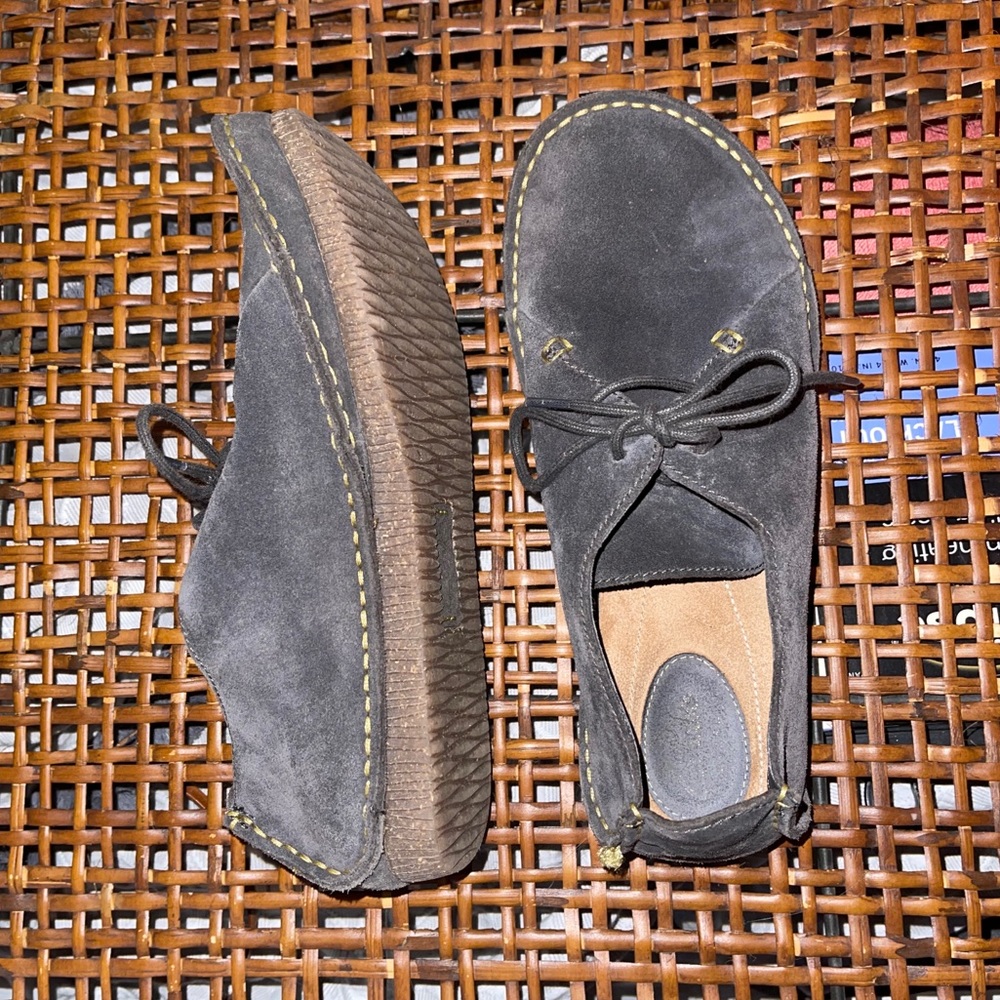 Clarks Janey Mae Gray Suede